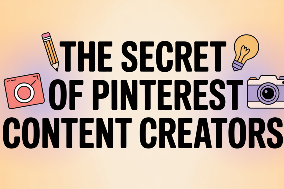 The Secret of Pinterest Content Creators